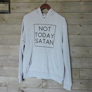 Women's Not Today Satan Hoodie Large